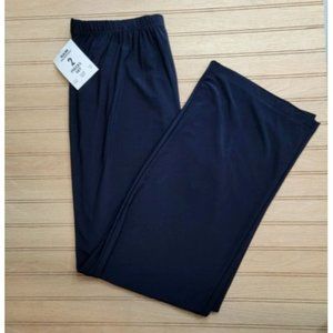 R&M Richards Womens Size 16 Pants Navy Blue Pull On Stretch Wide Leg Lightweight